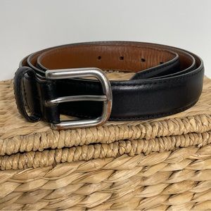 L. L. Bean Genuine Full Grain Leather Men’s Black Belt Sz 46